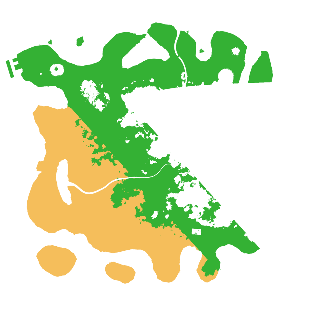 Biome Rust Map: Procedural Map, Size: 3500, Seed: 815509199