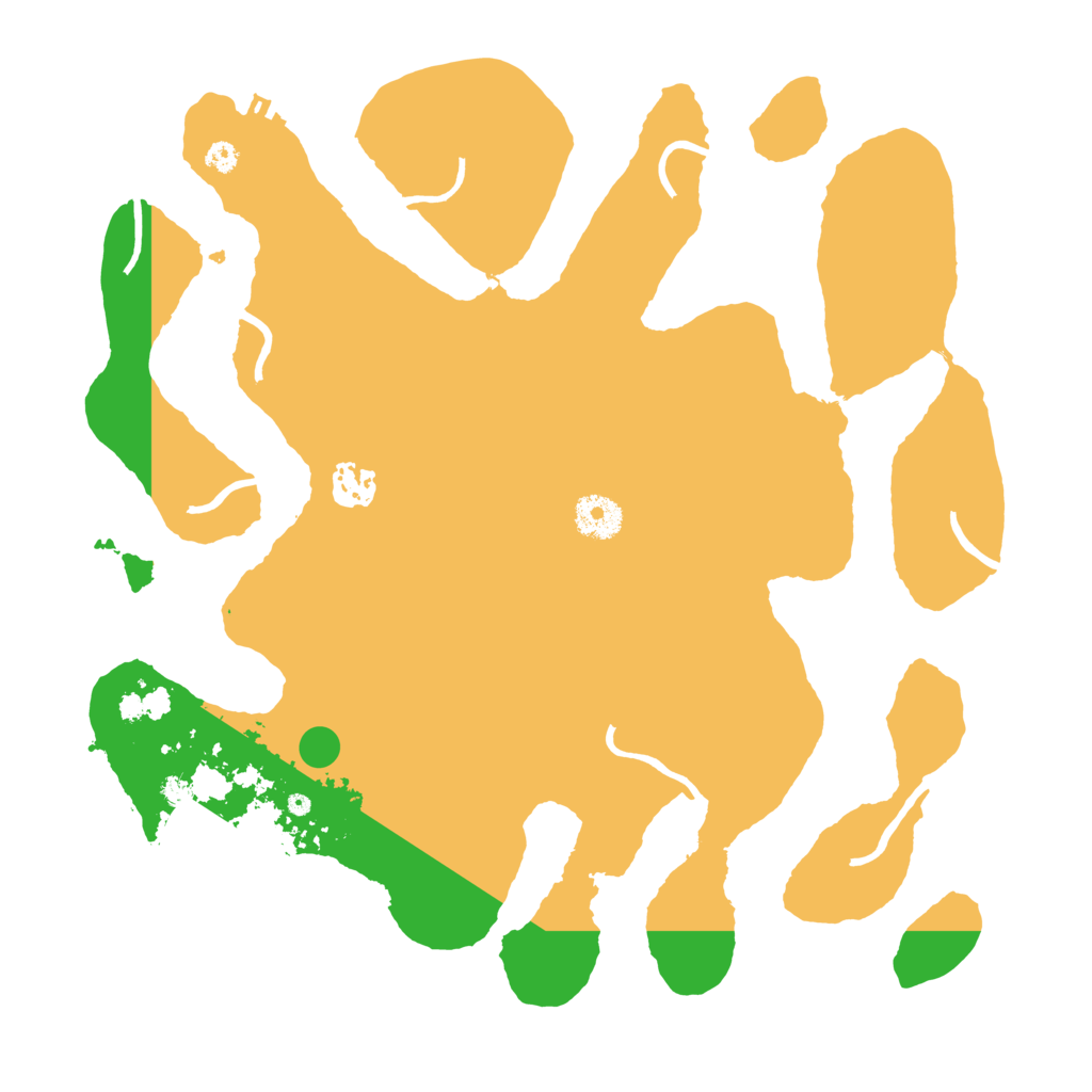 Biome Rust Map: Procedural Map, Size: 3550, Seed: 539845