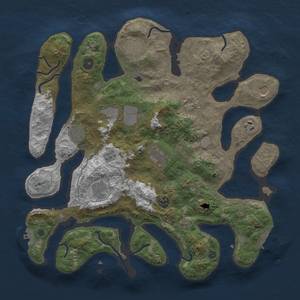 Thumbnail Rust Map: Procedural Map, Size: 4000, Seed: 575667, 18 Monuments