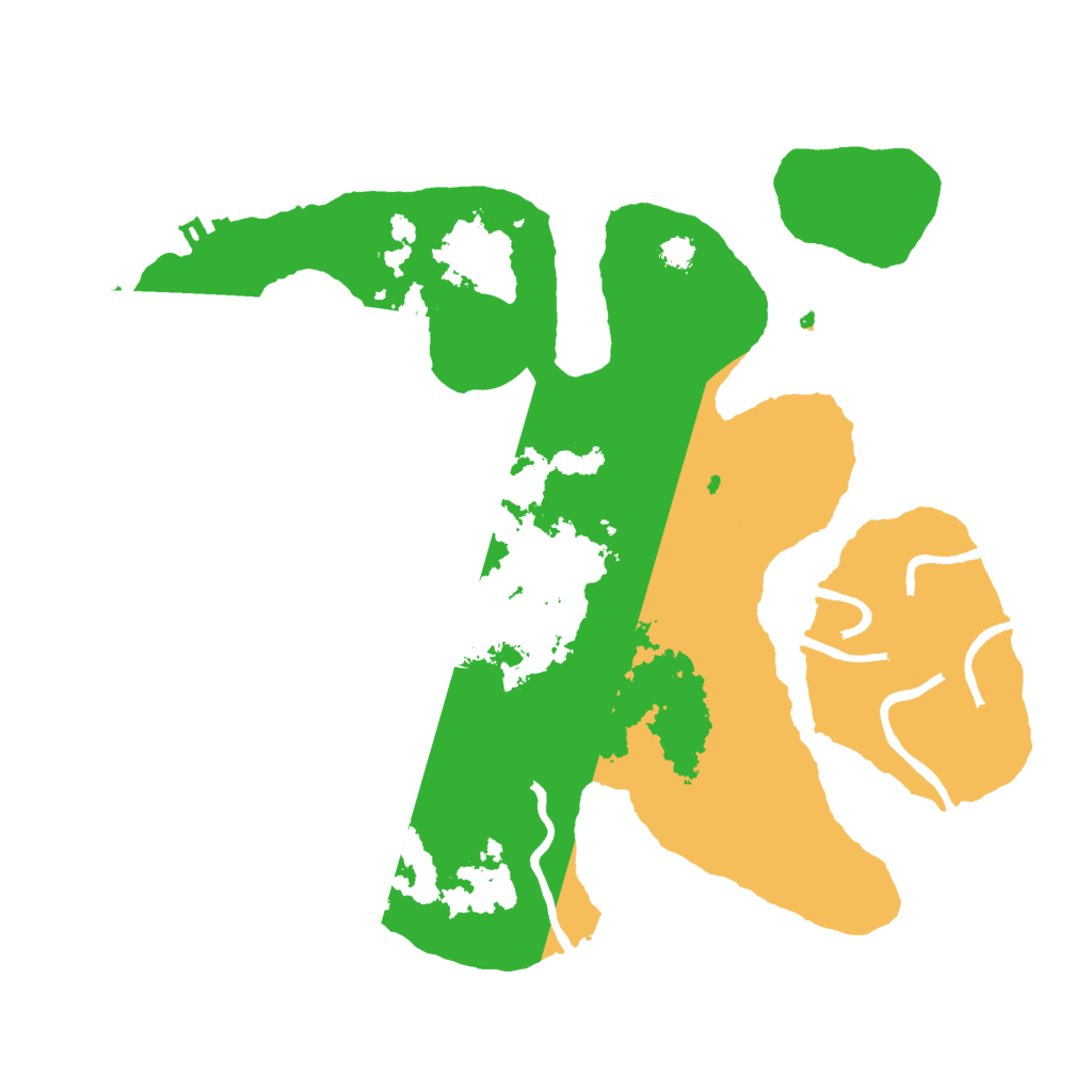 Biome Rust Map: Procedural Map, Size: 3000, Seed: 76575