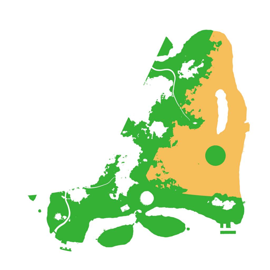 Biome Rust Map: Procedural Map, Size: 3500, Seed: 727330061