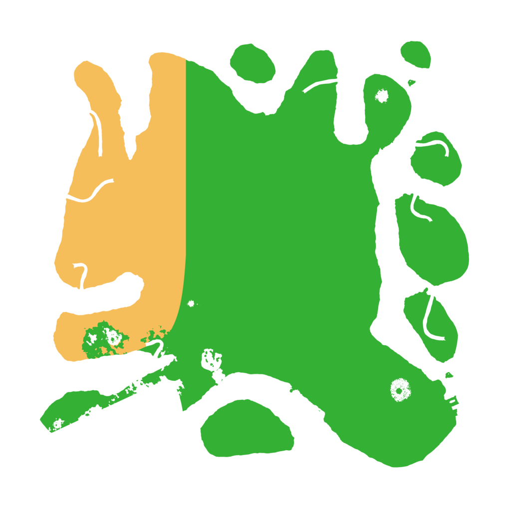 Biome Rust Map: Procedural Map, Size: 3550, Seed: 384811