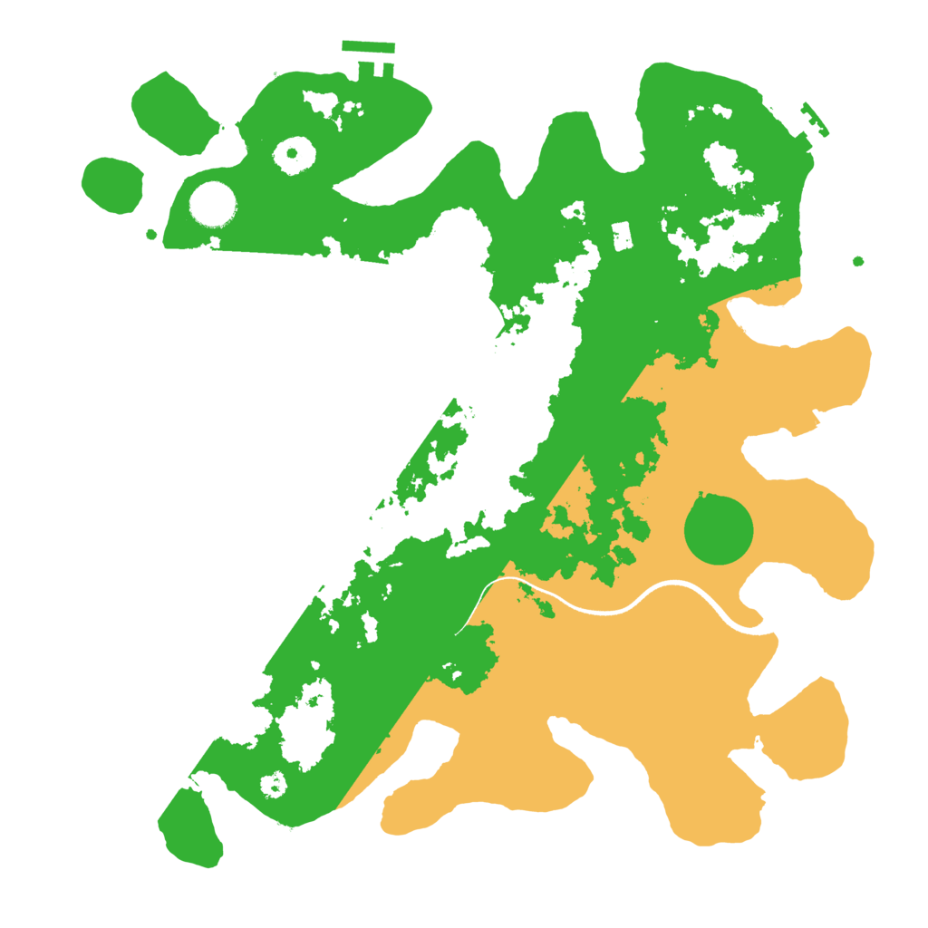 Biome Rust Map: Procedural Map, Size: 3550, Seed: 198095