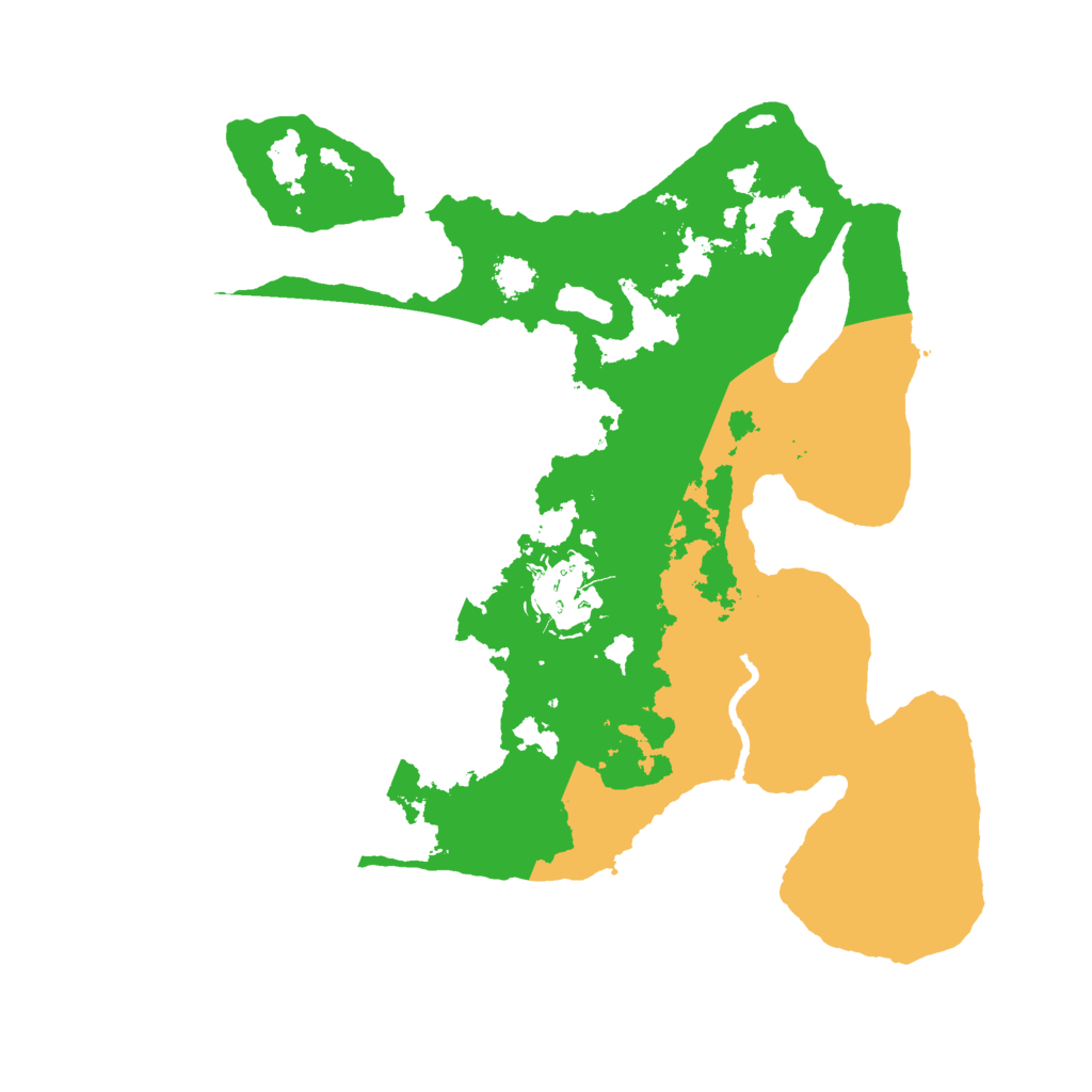 Biome Rust Map: Procedural Map, Size: 2500, Seed: 12345