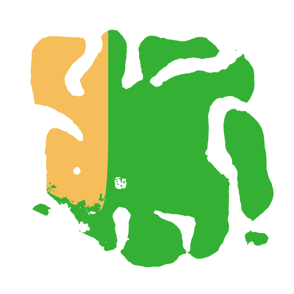 Biome Rust Map: Barren, Size: 3550, Seed: 524656