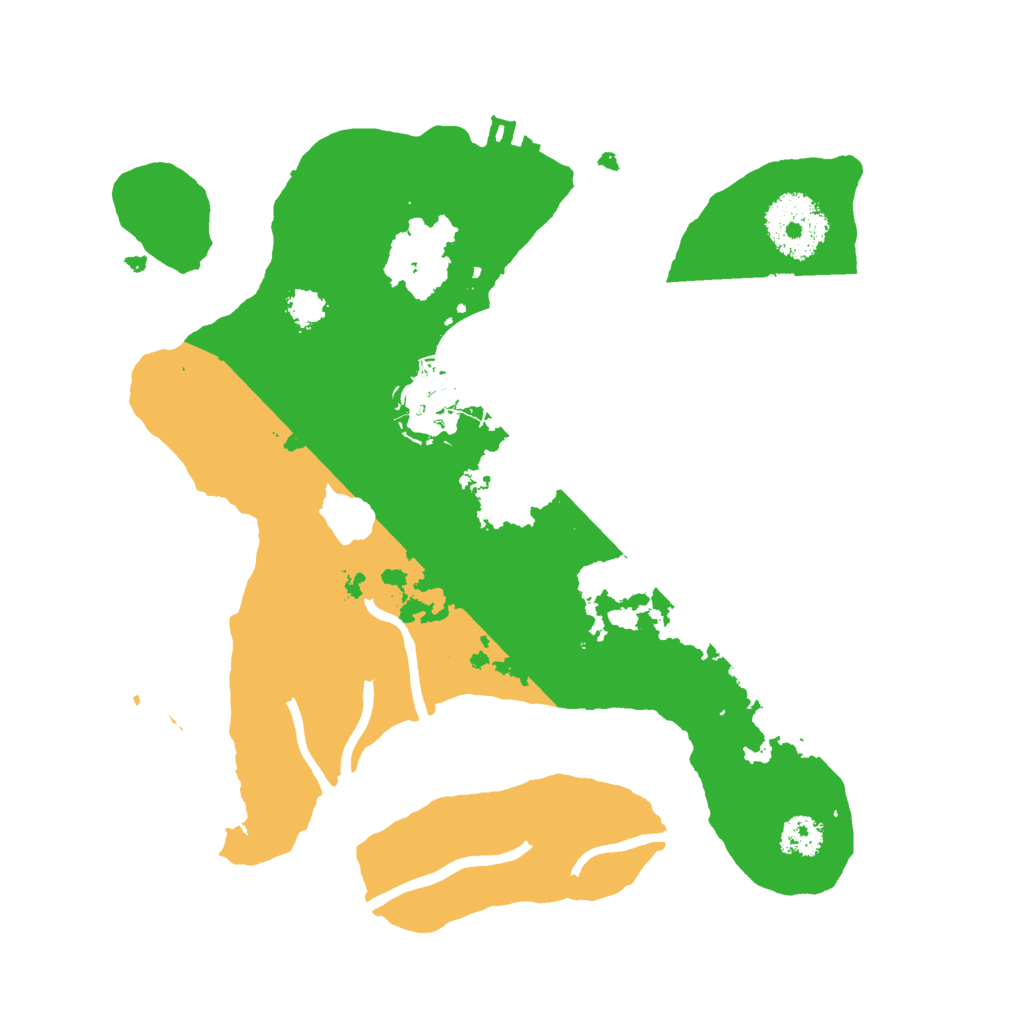 Biome Rust Map: Procedural Map, Size: 2500, Seed: 389695