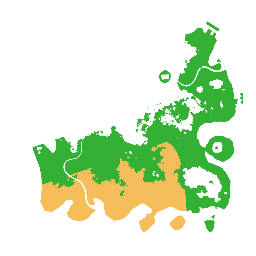 Biome Rust Map: Procedural Map, Size: 3550, Seed: 93488