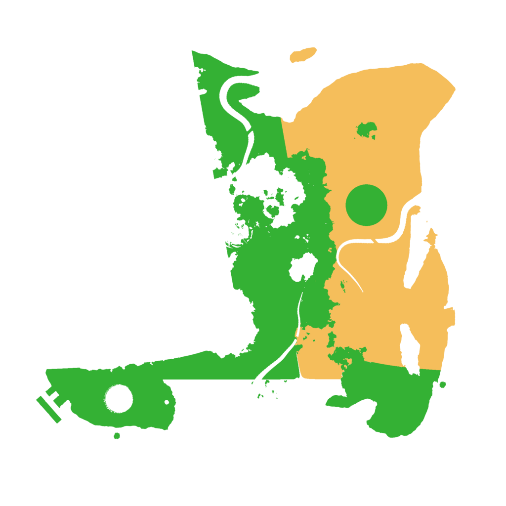 Biome Rust Map: Procedural Map, Size: 3220, Seed: 2487