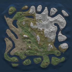 Thumbnail Rust Map: Procedural Map, Size: 4500, Seed: 98394024, 18 Monuments