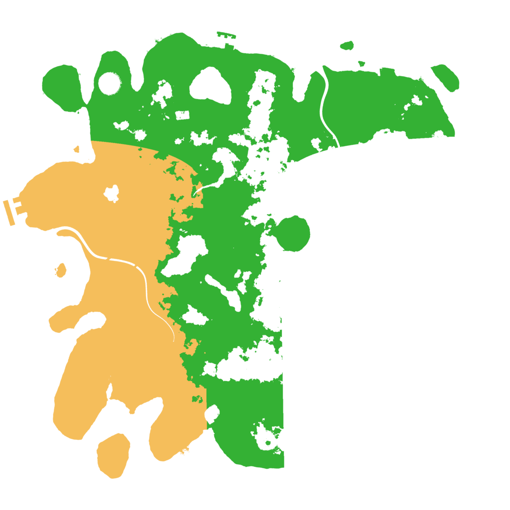 Biome Rust Map: Procedural Map, Size: 4000, Seed: 77847