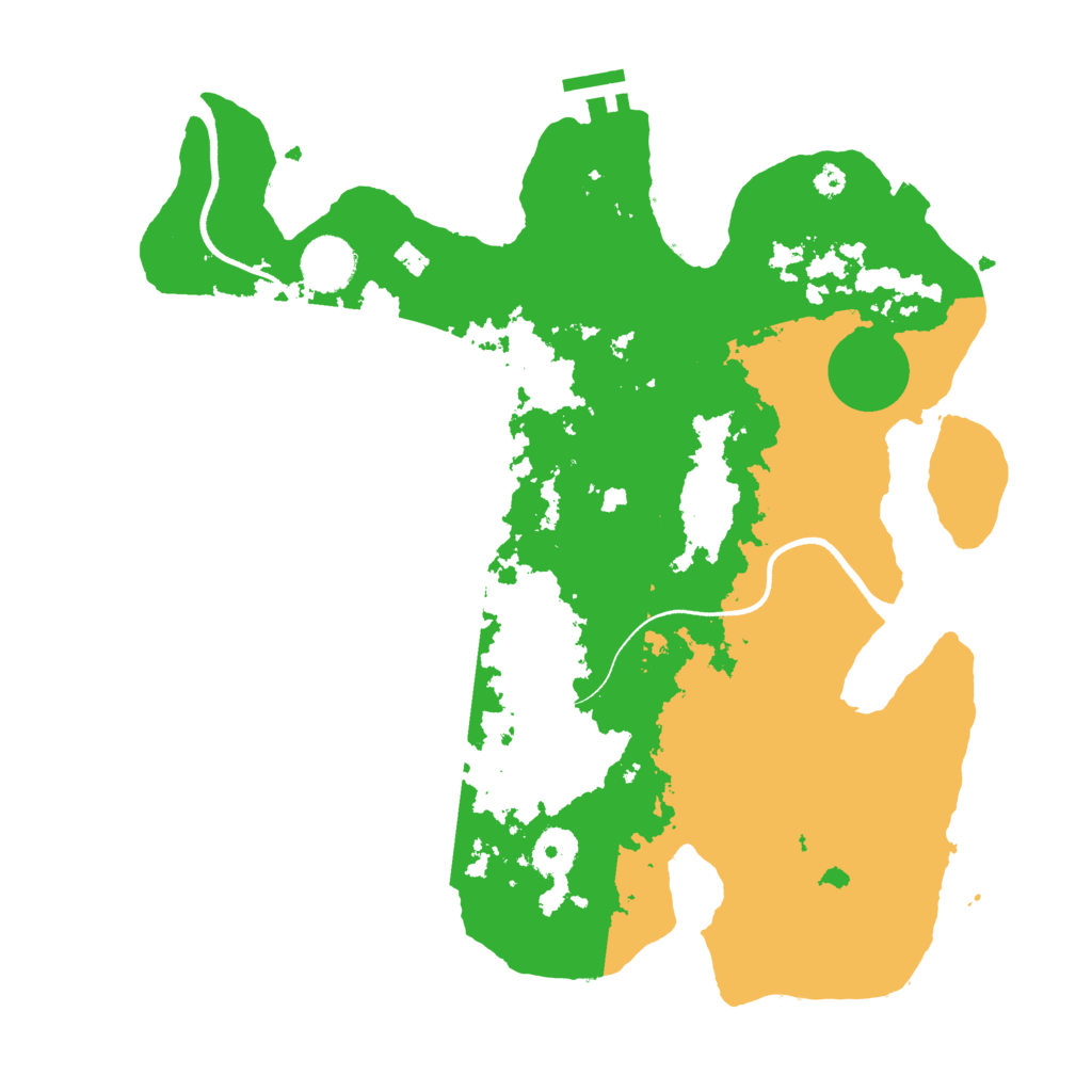 Biome Rust Map: Procedural Map, Size: 3550, Seed: 672312