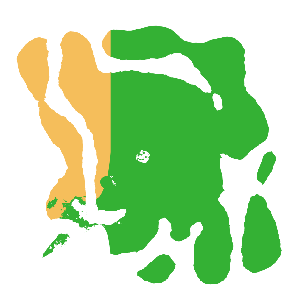 Biome Rust Map: Barren, Size: 3550, Seed: 316312