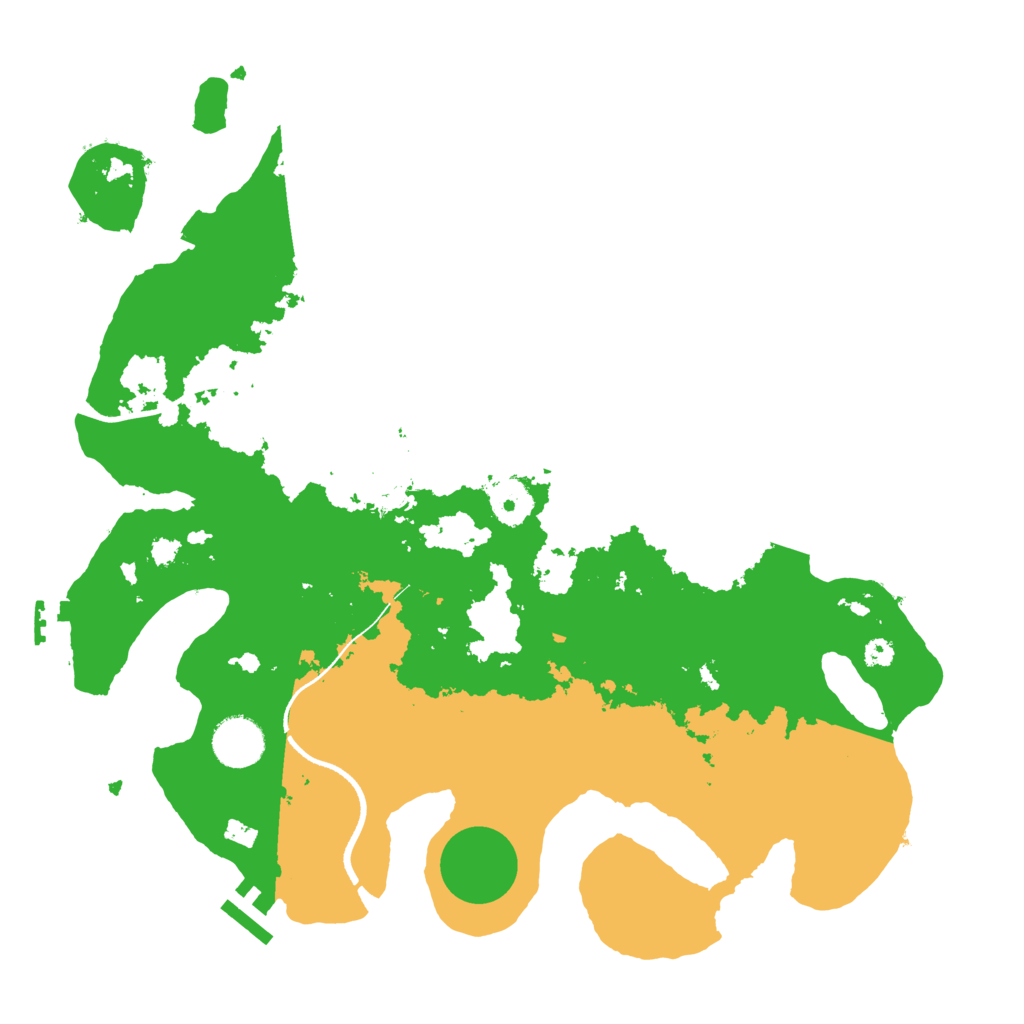 Biome Rust Map: Procedural Map, Size: 3500, Seed: 2363324