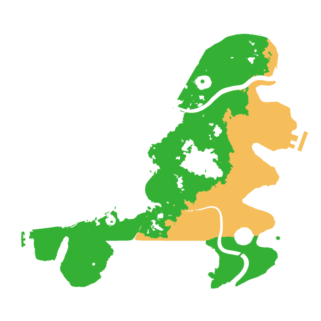 Biome Rust Map: Procedural Map, Size: 3200, Seed: 8
