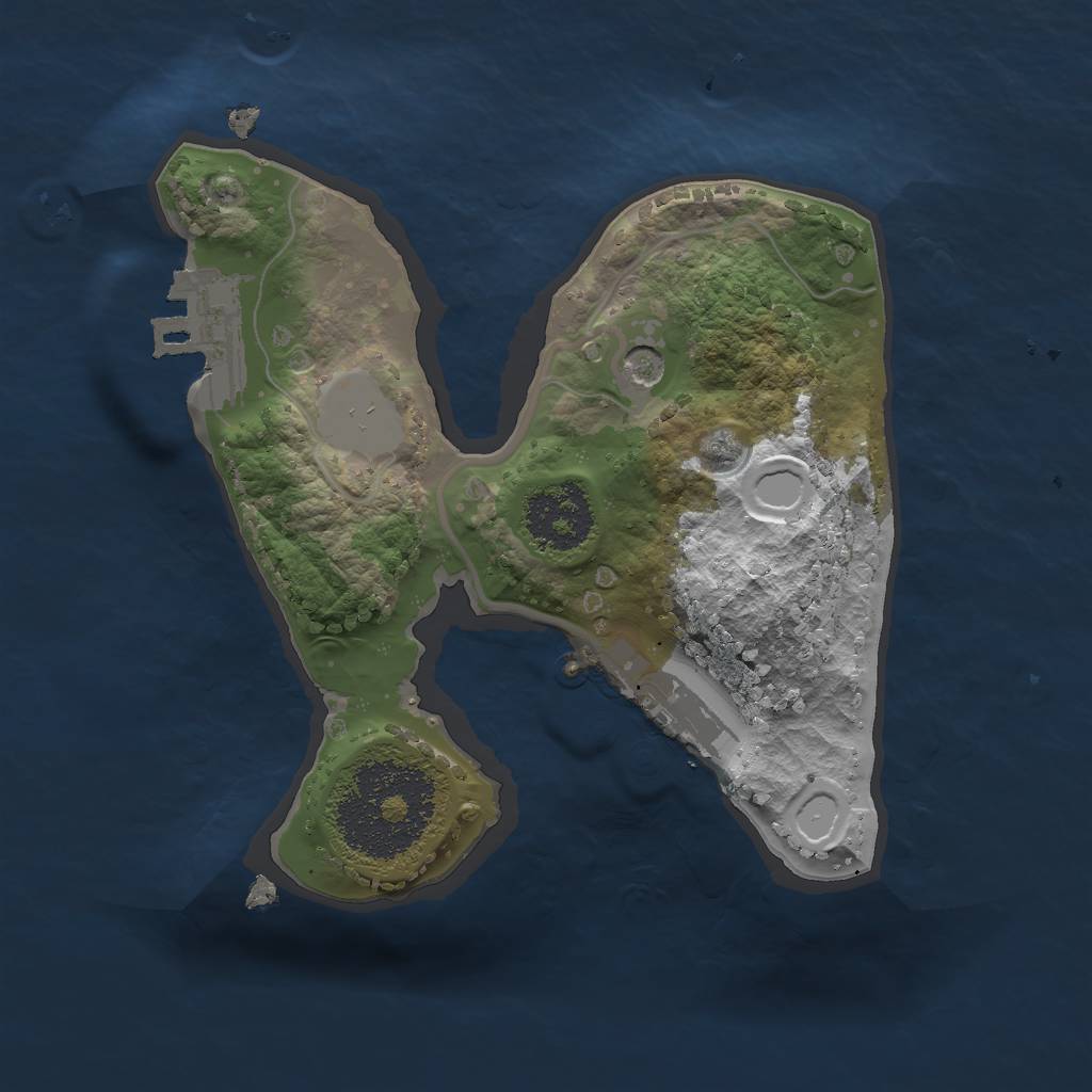 Rust Map: Procedural Map, Size: 1700, Seed: 20, 8 Monuments