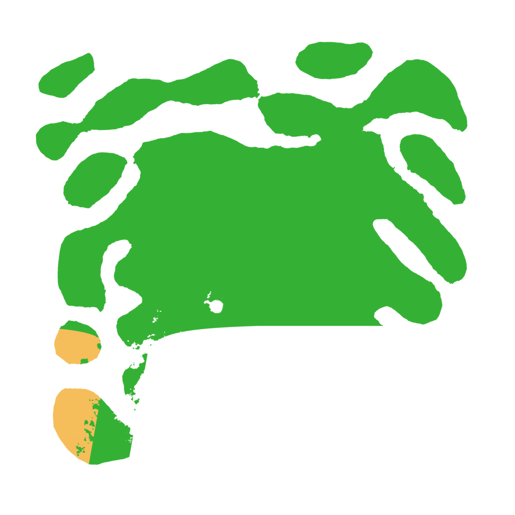 Biome Rust Map: Barren, Size: 3550, Seed: 666036