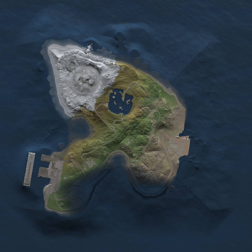 Rust Map: Procedural Map, Size: 1500, Seed: 55, 3 Monuments