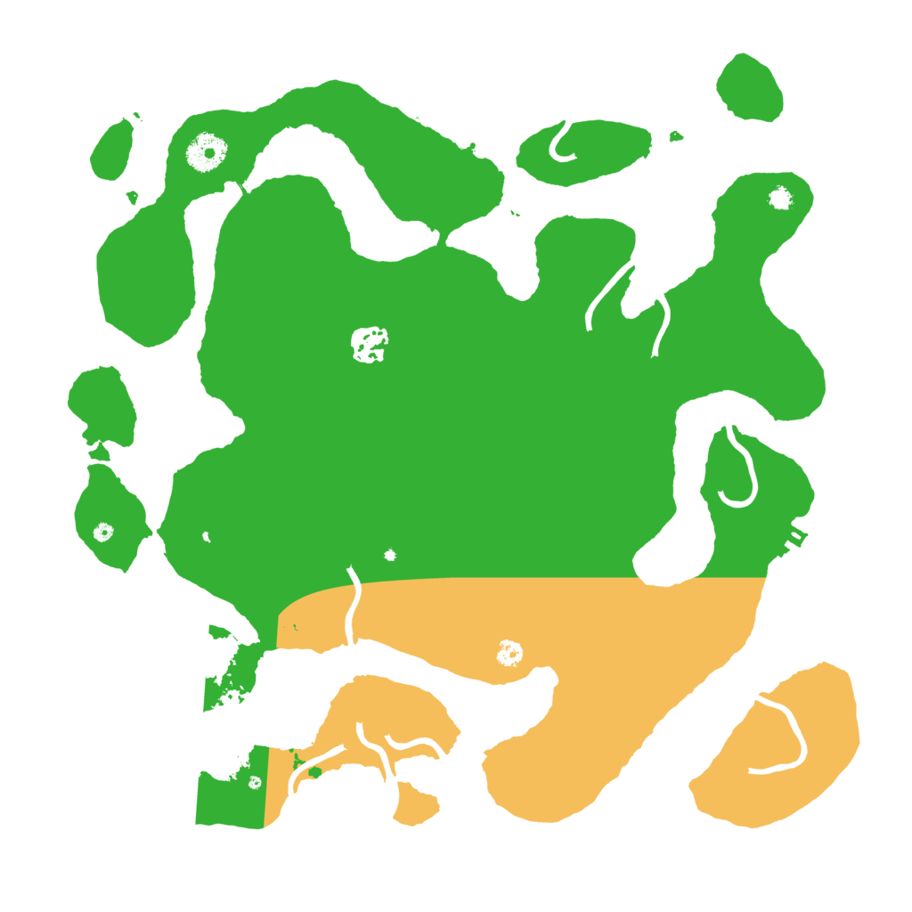 Biome Rust Map: Procedural Map, Size: 3550, Seed: 472796