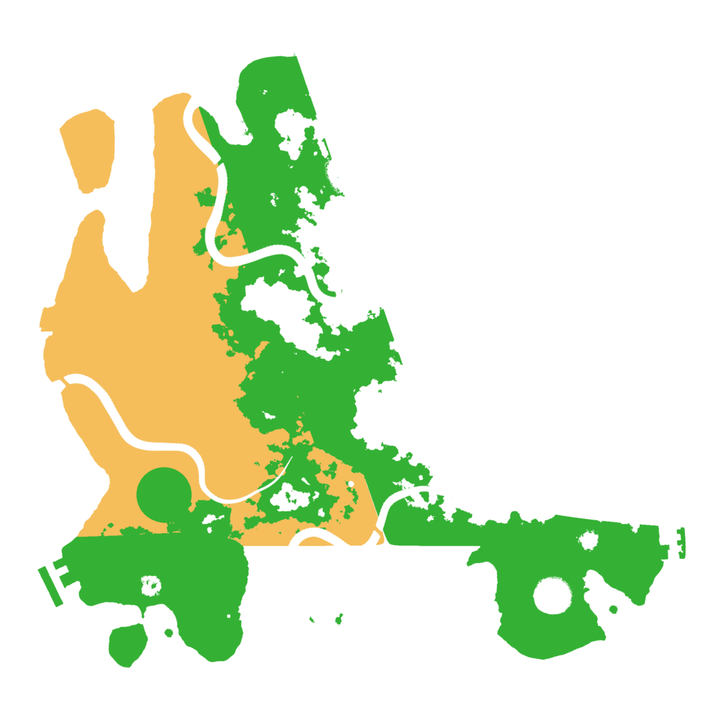 Biome Rust Map: Procedural Map, Size: 3500, Seed: 689420796