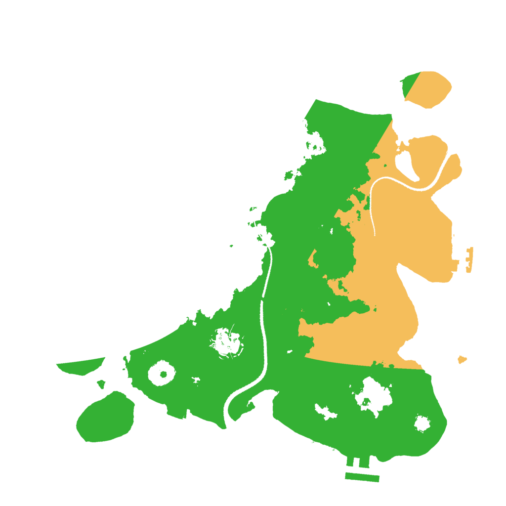 Biome Rust Map: Procedural Map, Size: 3000, Seed: 1752778999