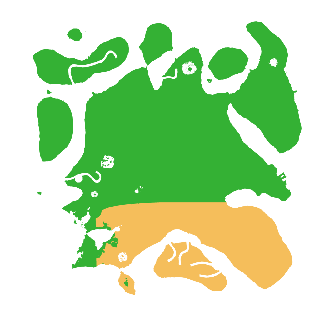 Biome Rust Map: Procedural Map, Size: 3550, Seed: 37045