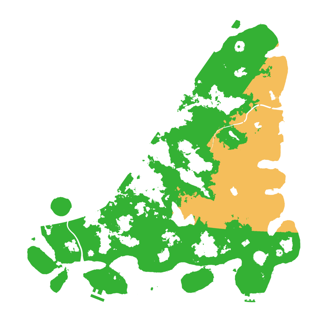 Biome Rust Map: Procedural Map, Size: 4500, Seed: 1492317615