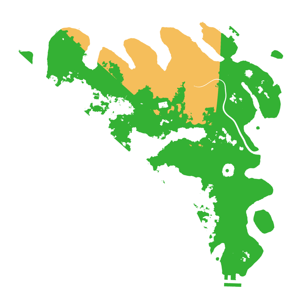 Biome Rust Map: Procedural Map, Size: 3550, Seed: 998638