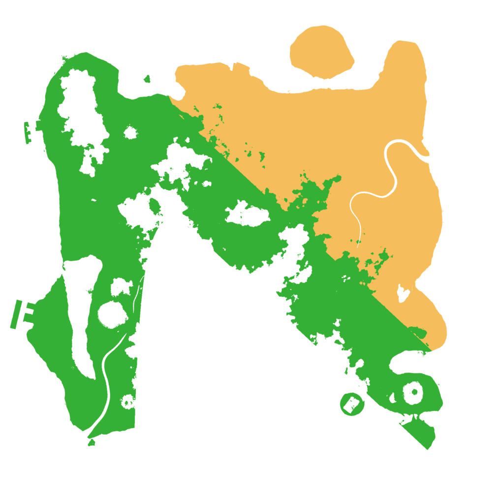 Biome Rust Map: Procedural Map, Size: 3500, Seed: 738264894