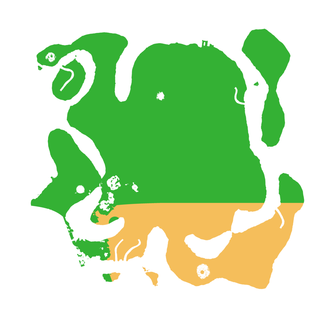 Biome Rust Map: Procedural Map, Size: 3500, Seed: 827593672