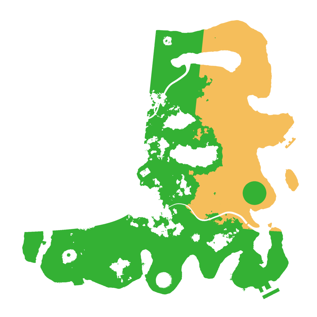 Biome Rust Map: Procedural Map, Size: 3550, Seed: 923749