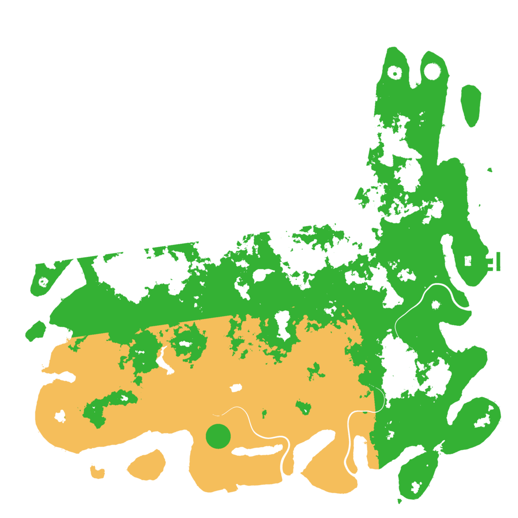 Biome Rust Map: Procedural Map, Size: 5500, Seed: 8745