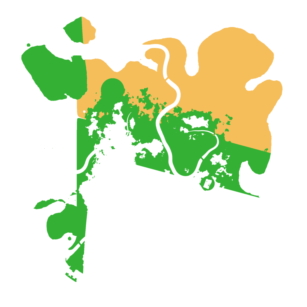 Biome Rust Map: Procedural Map, Size: 3500, Seed: 2015354809