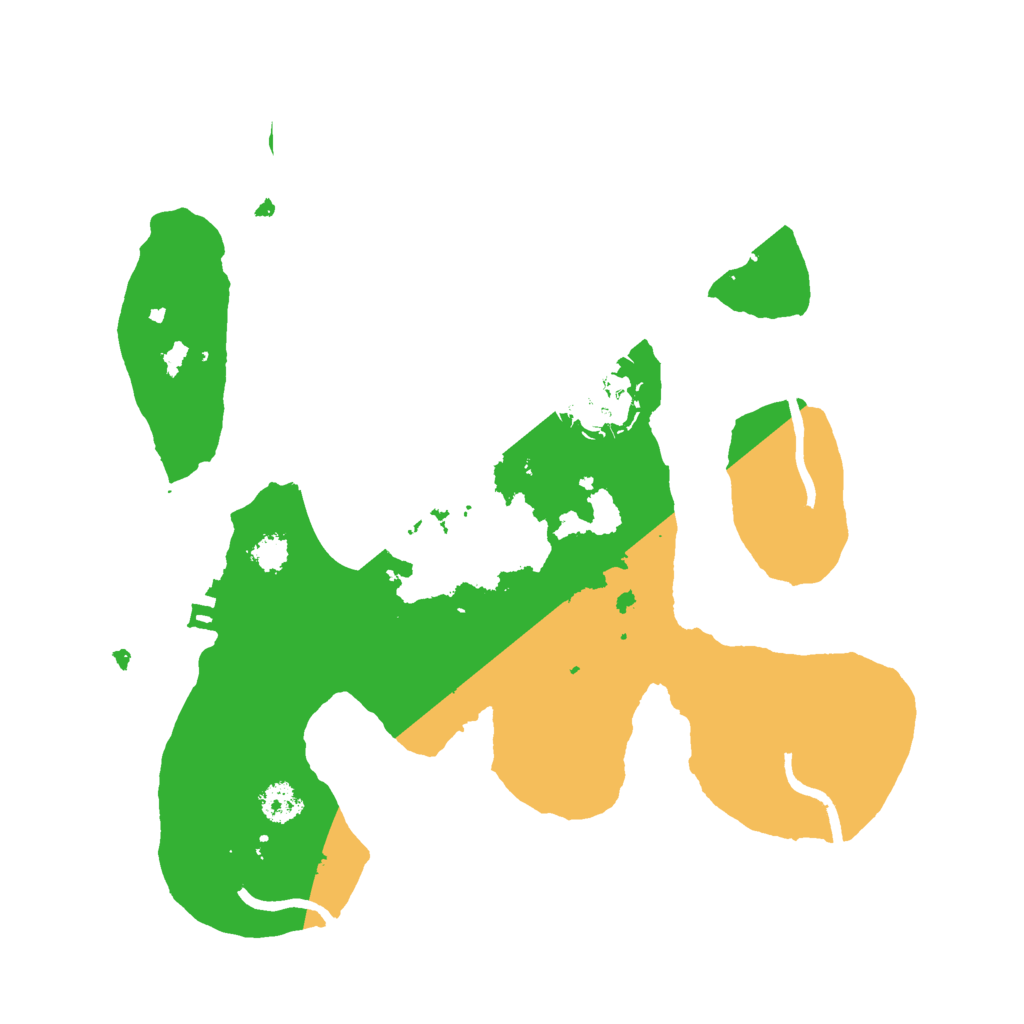 Biome Rust Map: Procedural Map, Size: 2600, Seed: 120288708