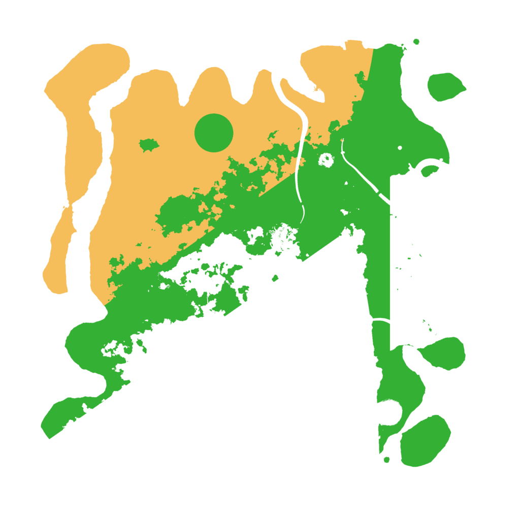 Biome Rust Map: Procedural Map, Size: 3550, Seed: 360890