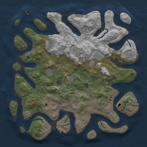 Thumbnail Rust Map: Procedural Map, Size: 4500, Seed: 202987518, 19 Monuments