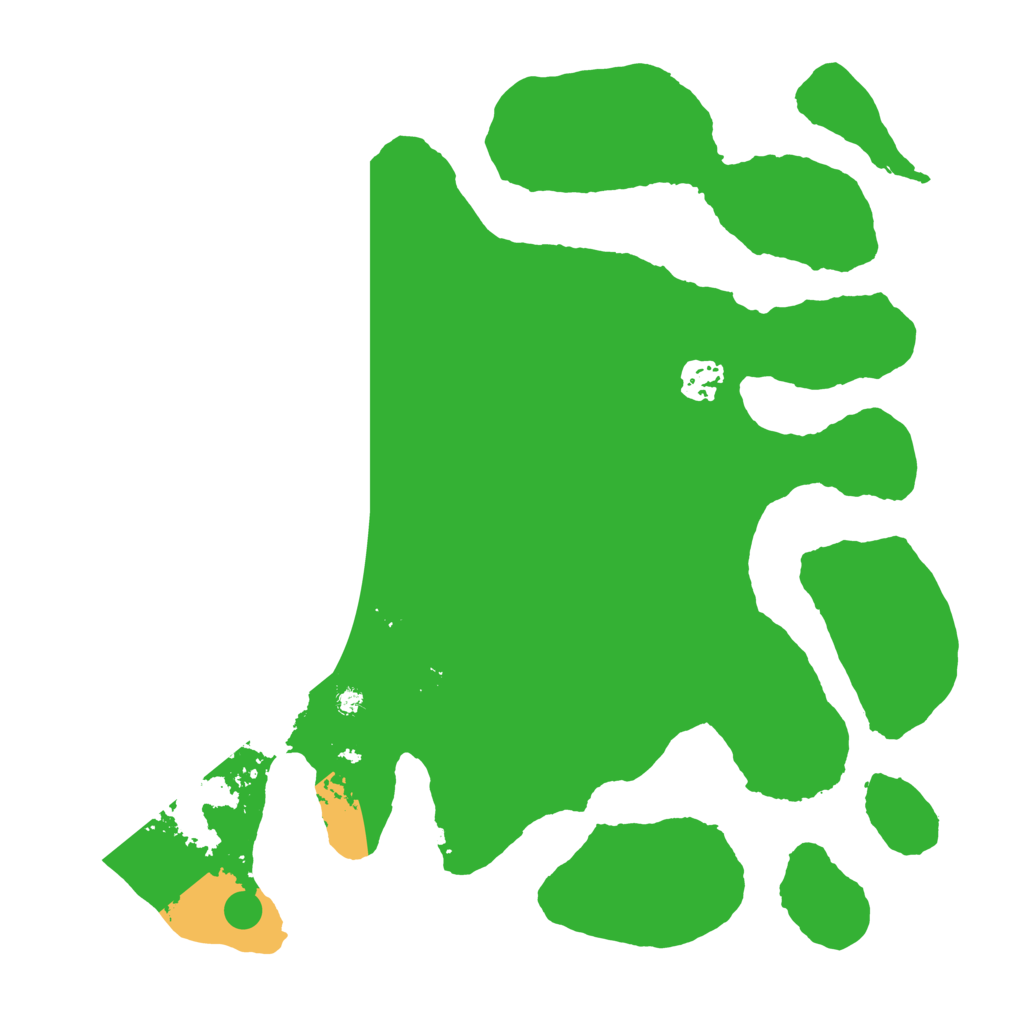 Biome Rust Map: Barren, Size: 3550, Seed: 963016