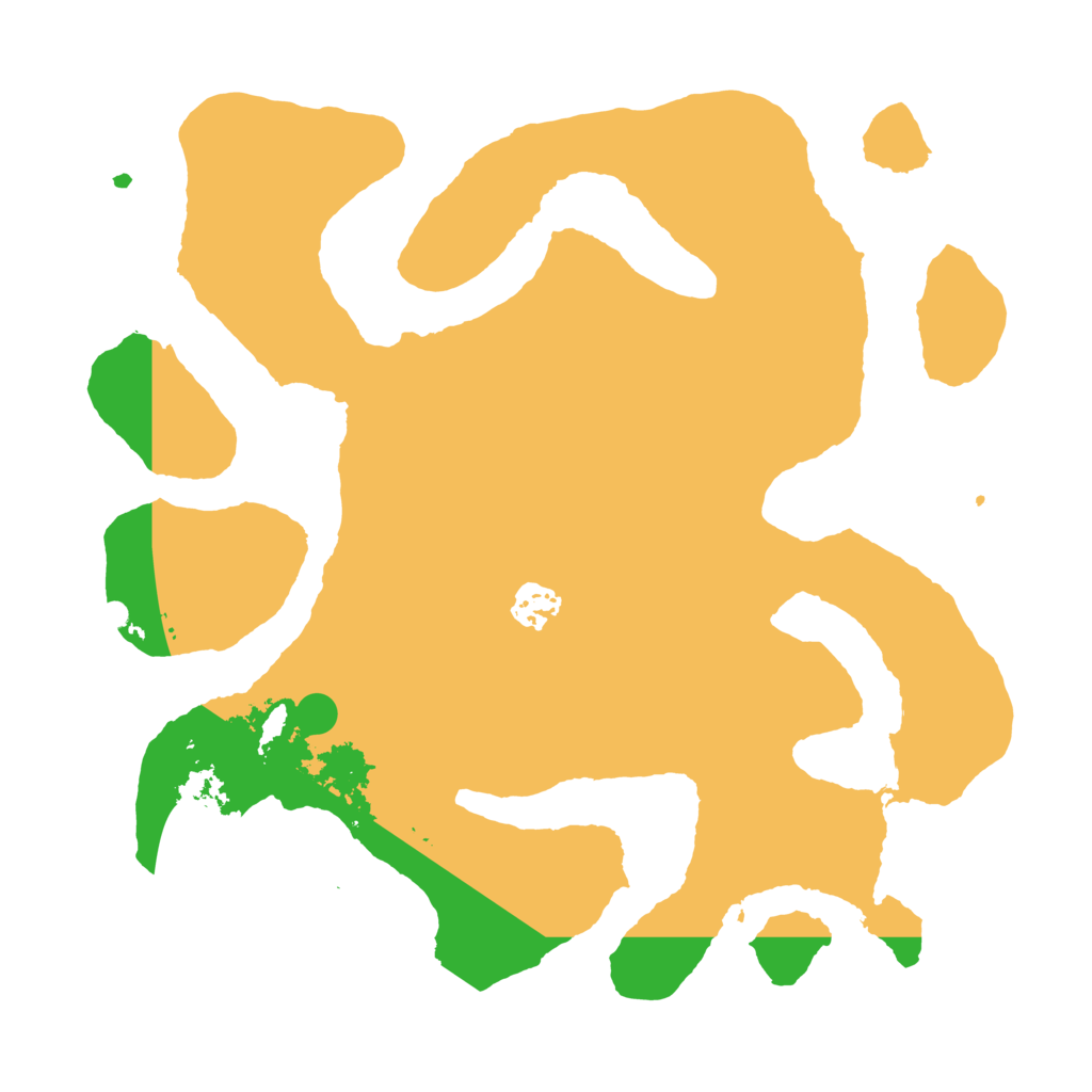 Biome Rust Map: Barren, Size: 3500, Seed: 4444