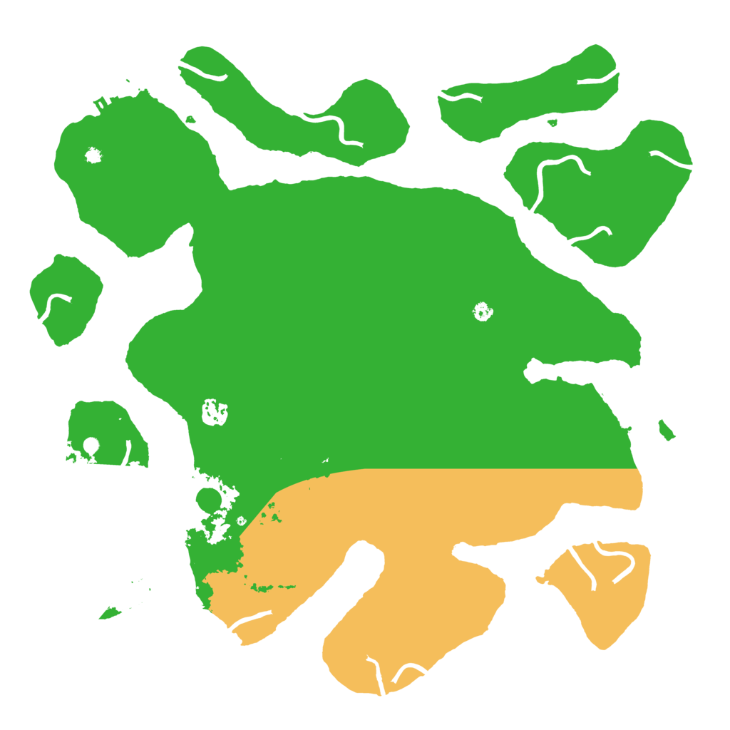 Biome Rust Map: Procedural Map, Size: 4000, Seed: 55225