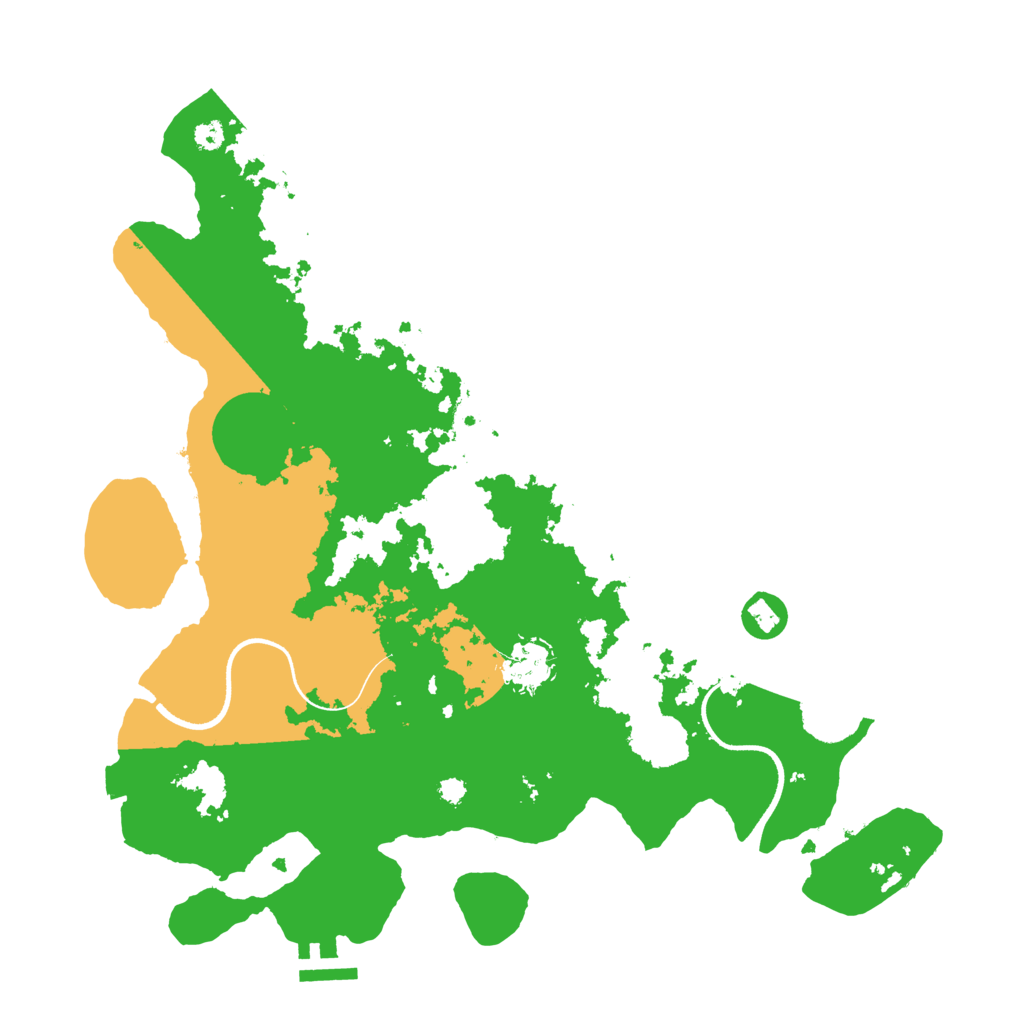 Biome Rust Map: Procedural Map, Size: 3550, Seed: 496451