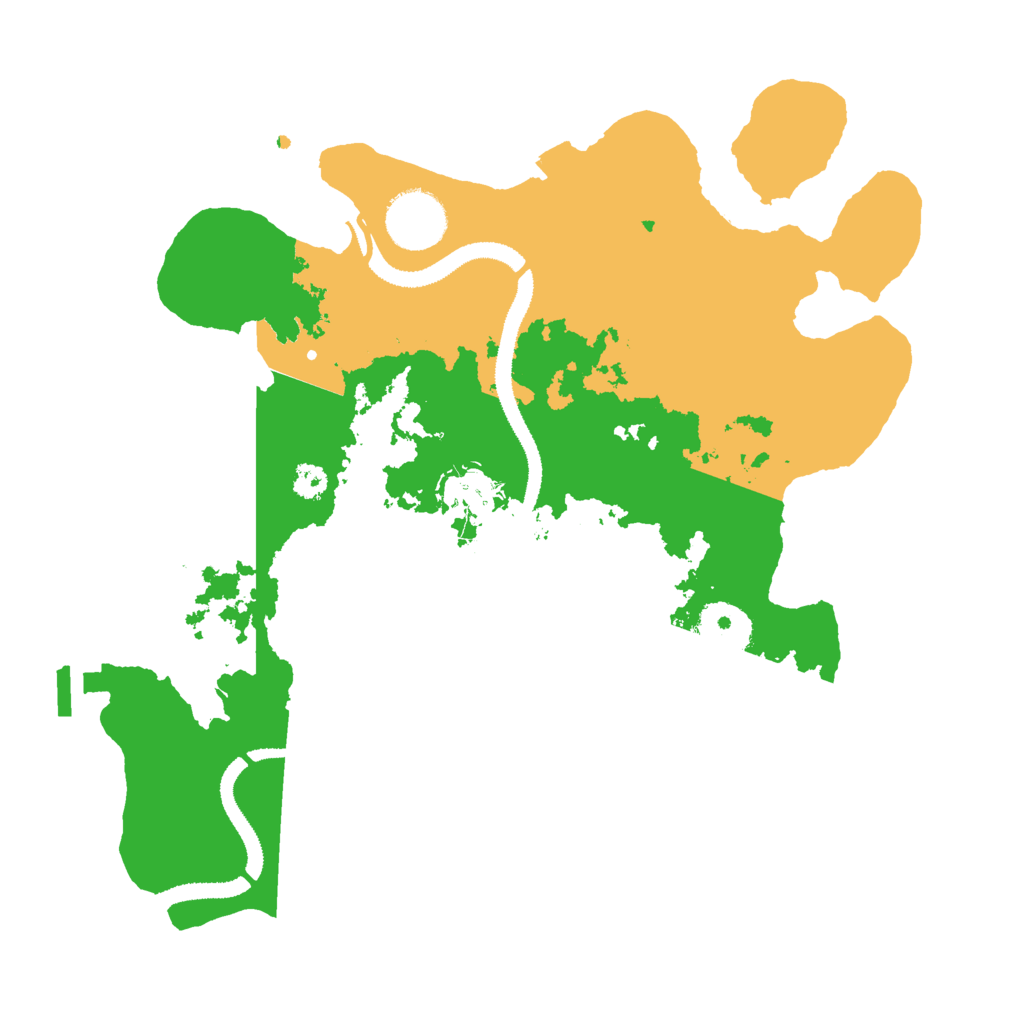 Biome Rust Map: Procedural Map, Size: 3000, Seed: 2546