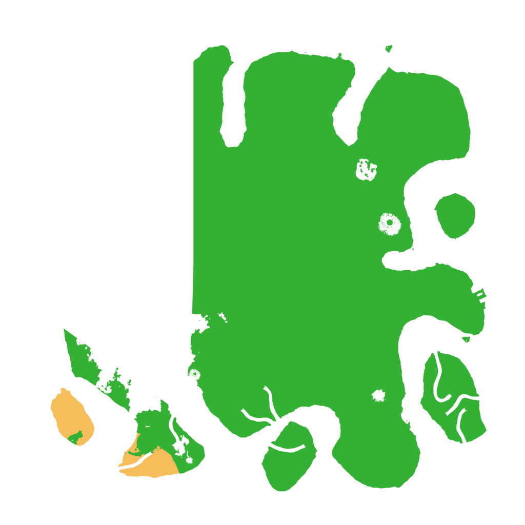 Biome Rust Map: Procedural Map, Size: 3600, Seed: 111111