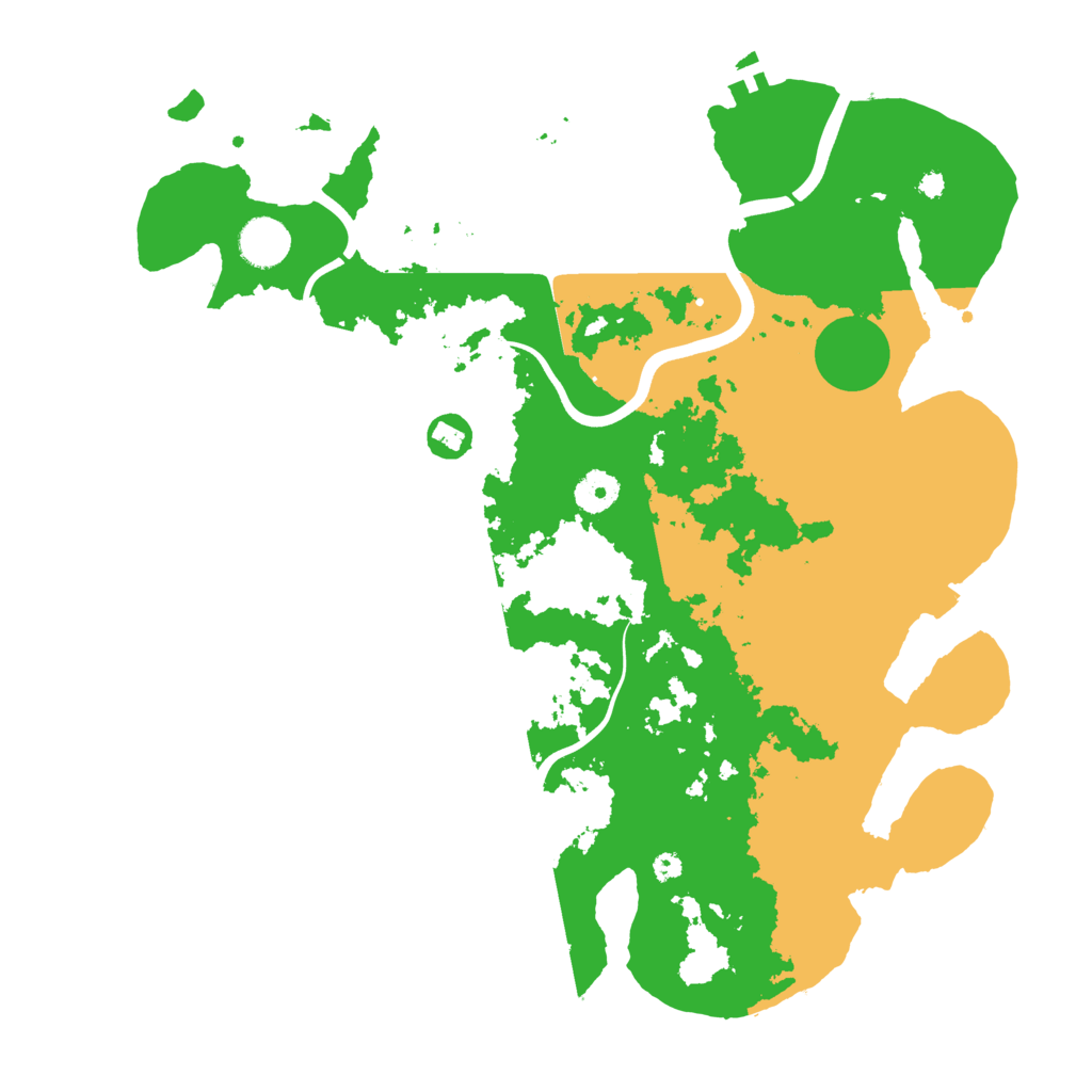 Biome Rust Map: Procedural Map, Size: 3850, Seed: 672211176