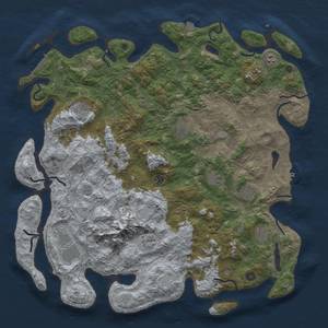 Thumbnail Rust Map: Procedural Map, Size: 5000, Seed: 1333337, 18 Monuments