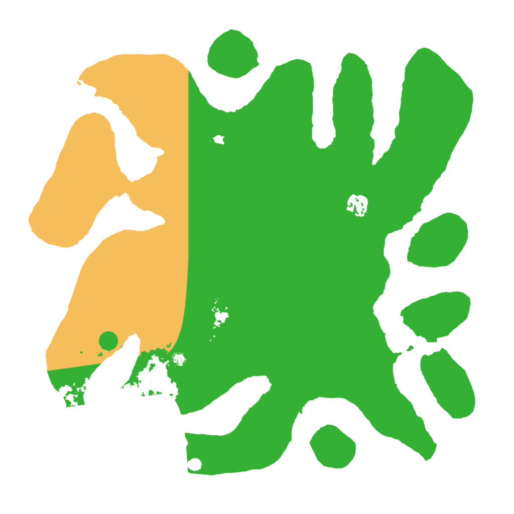 Biome Rust Map: Barren, Size: 3550, Seed: 650424