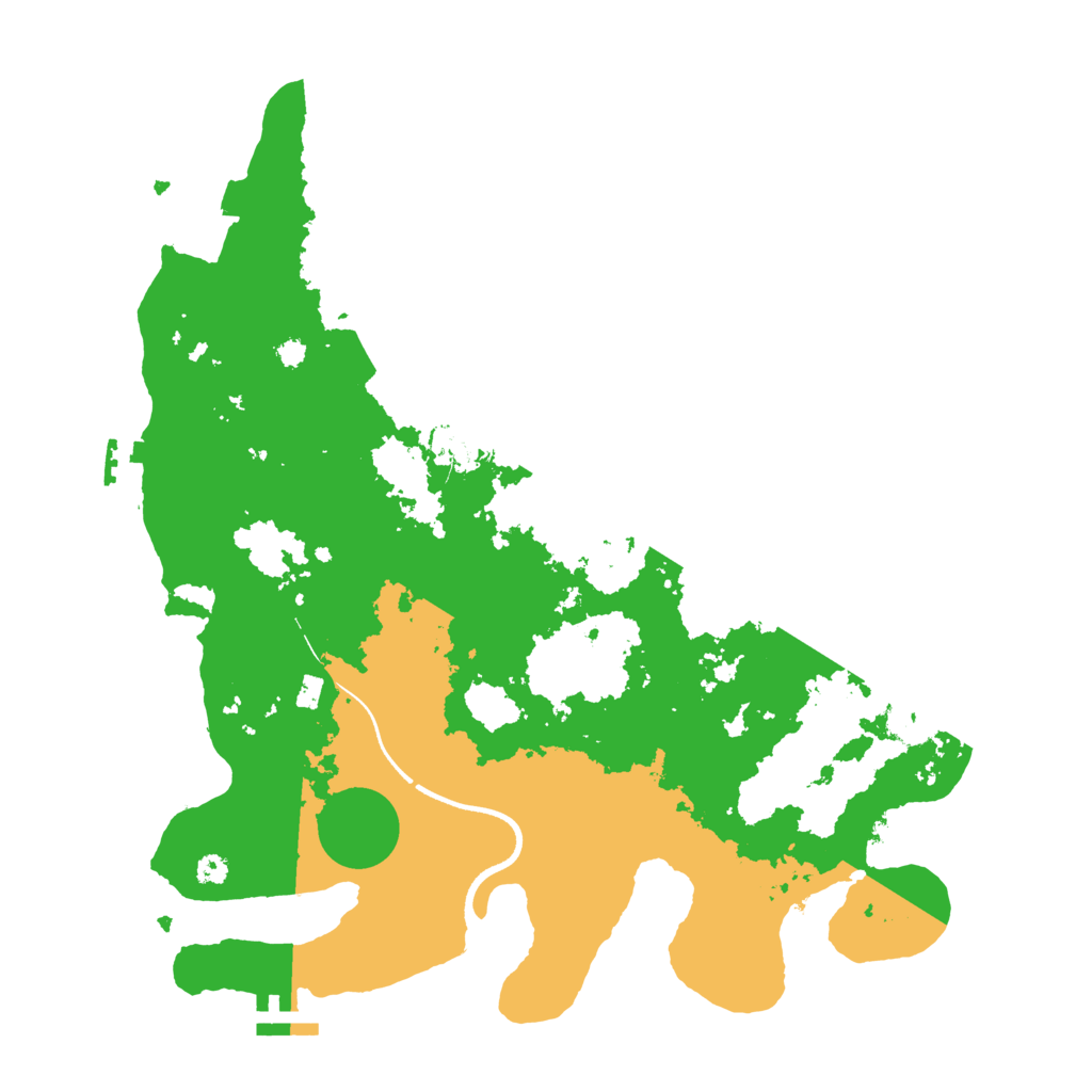 Biome Rust Map: Procedural Map, Size: 3550, Seed: 267158