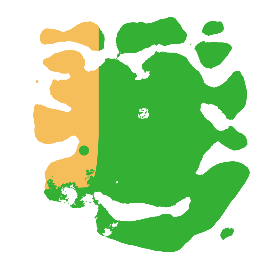 Biome Rust Map: Barren, Size: 3550, Seed: 865466