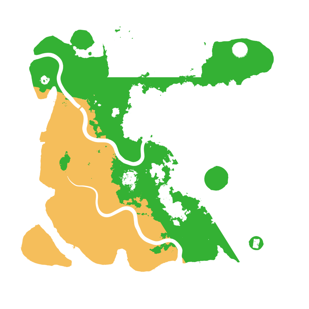 Biome Rust Map: Procedural Map, Size: 3550, Seed: 49858