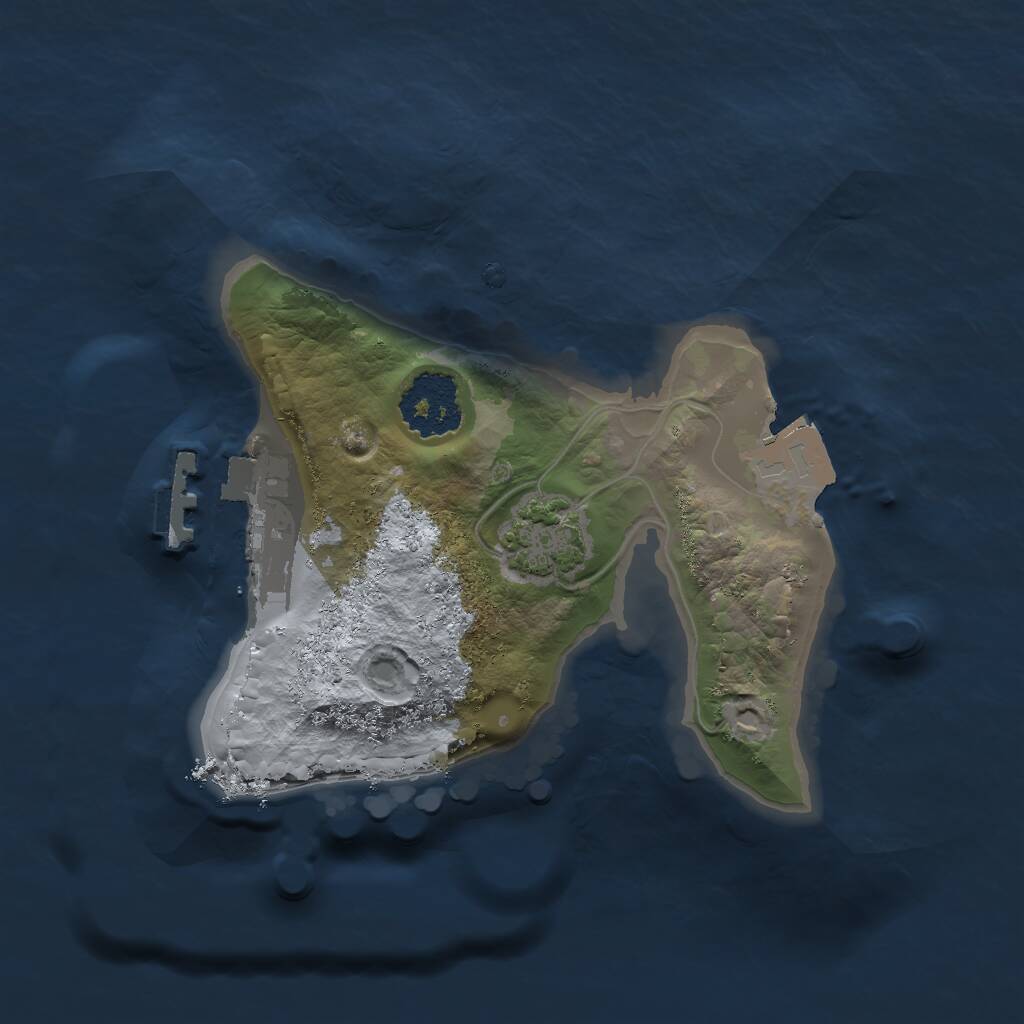 Rust Map: Procedural Map, Size: 1637, Seed: 13826, 3 Monuments