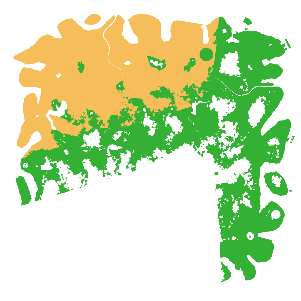 Biome Rust Map: Procedural Map, Size: 6000, Seed: 600363527