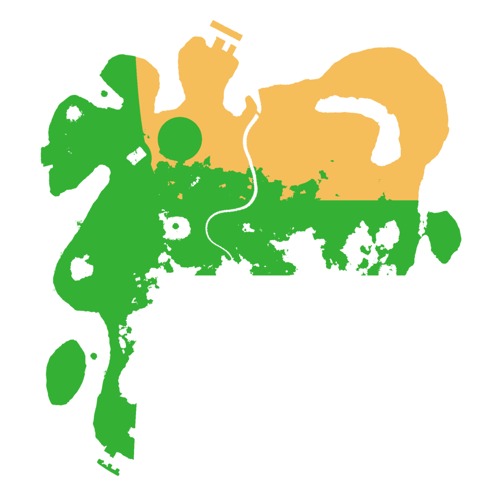 Biome Rust Map: Procedural Map, Size: 3000, Seed: 64658026